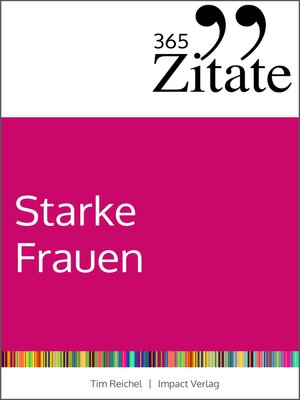 cover image of 365 Zitate für starke Frauen